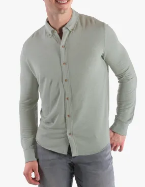 PINE CASHMERE BUTTON DOWN