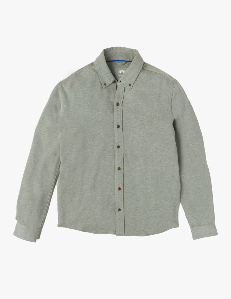 PINE CASHMERE BUTTON DOWN