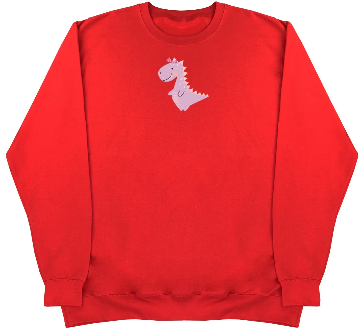 Pink Dino - Kids Oversized Comfy Sweater