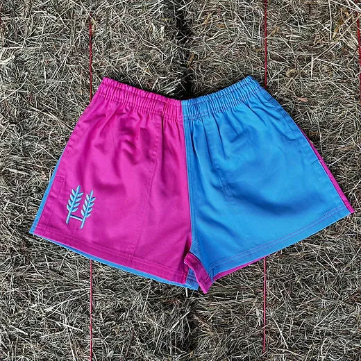 Pink/Light BlueHarlequin Shorts