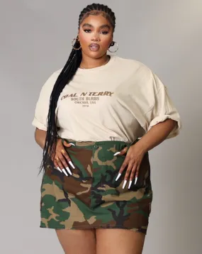 PLUS SAND N CHOCOLATE BURBS TEE