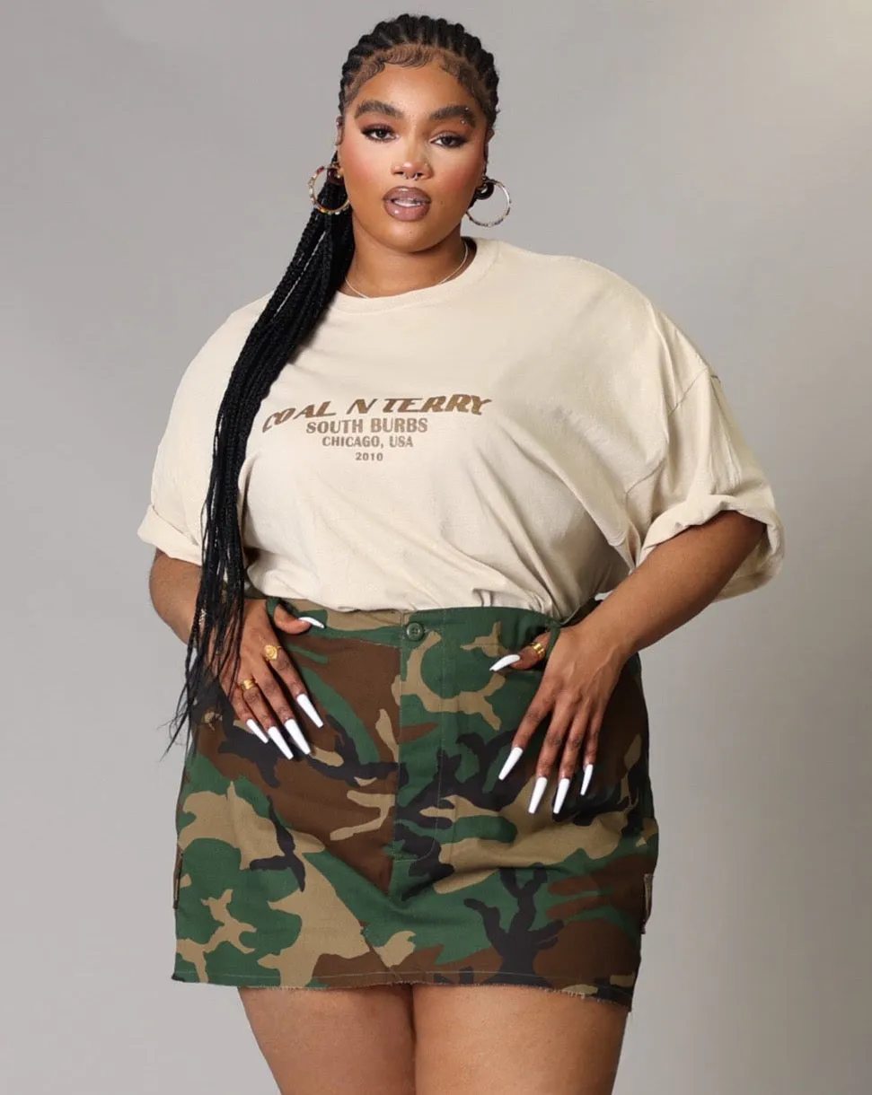 PLUS SAND N CHOCOLATE BURBS TEE