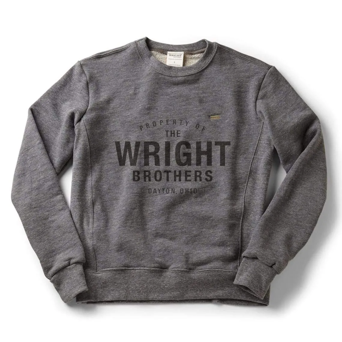 Property of The Wright Brothers classic crew sweatshirt | Zinc