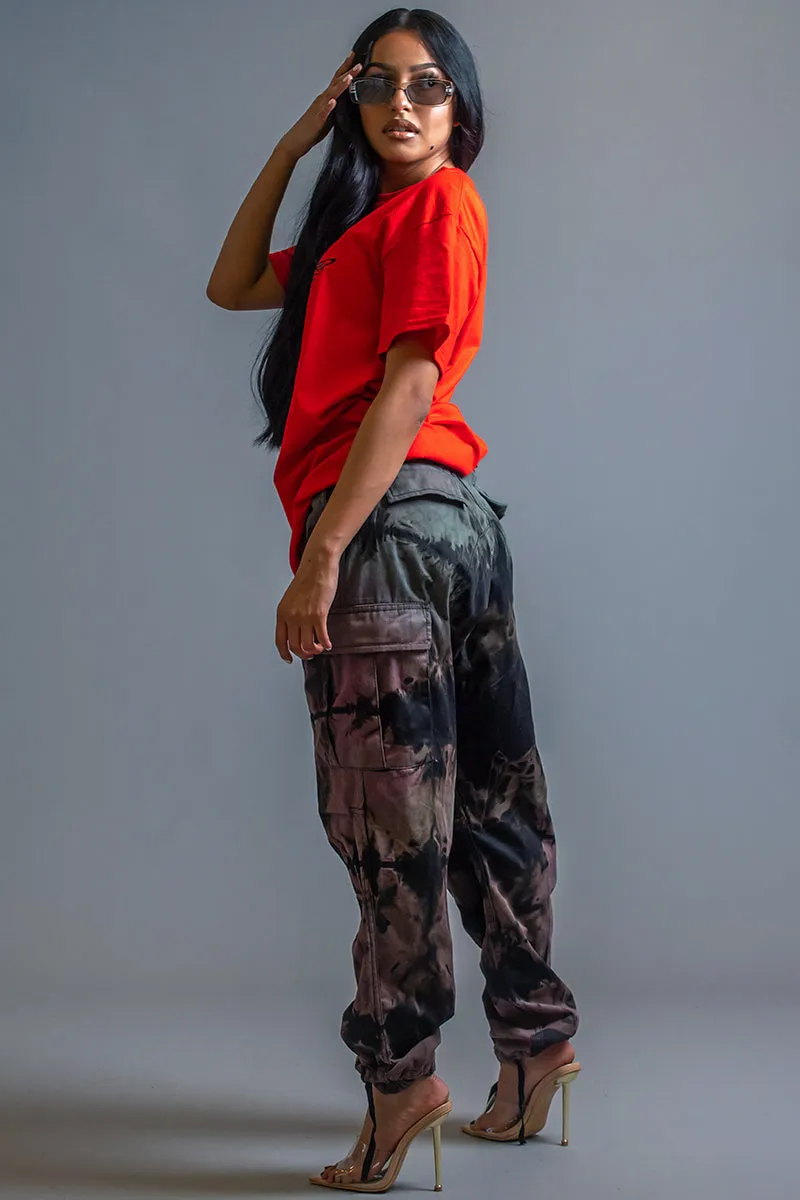 RED N BLK ANGELS CLUB TEE