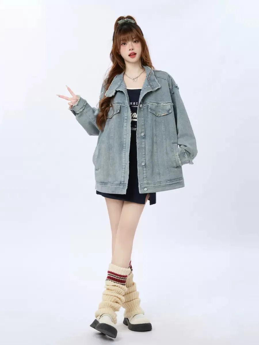 Retro Jacket Denim Light Blue
