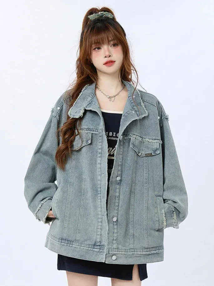 Retro Jacket Denim Light Blue