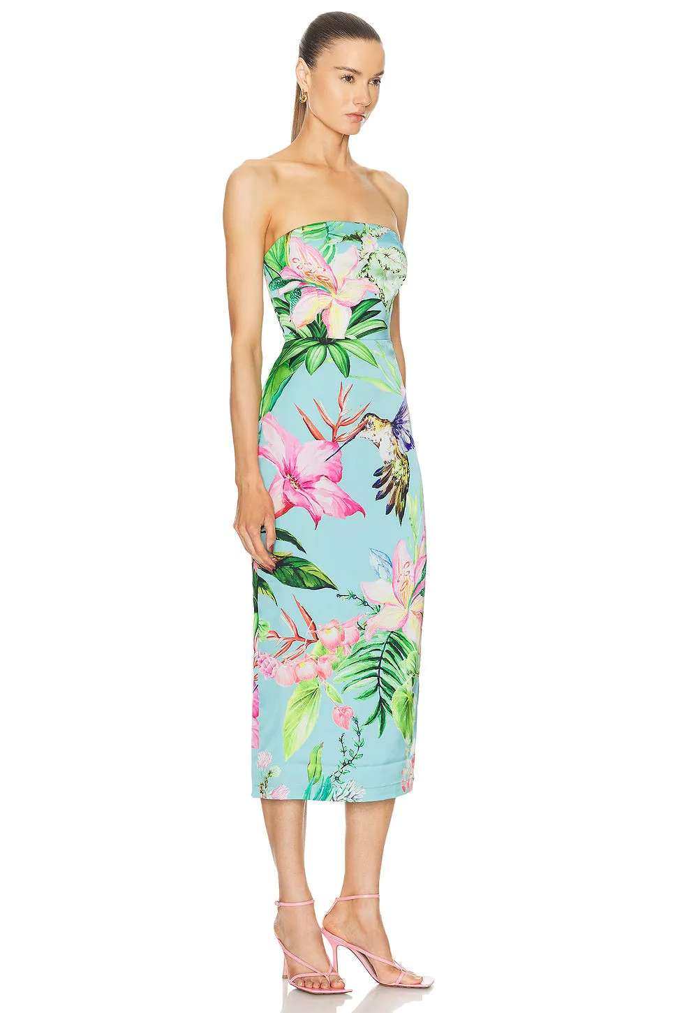 Rococo Strapless Midi Dress