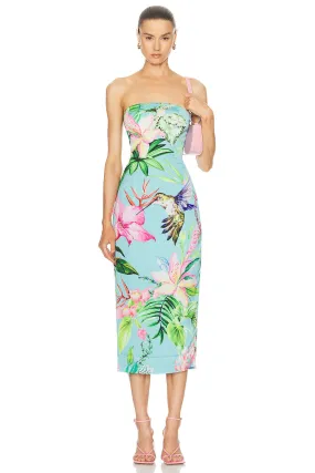 Rococo Strapless Midi Dress
