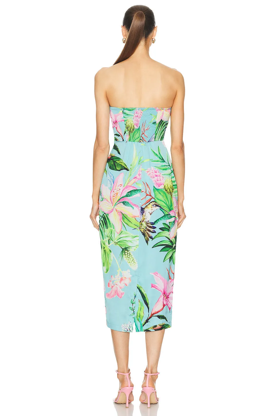 Rococo Strapless Midi Dress
