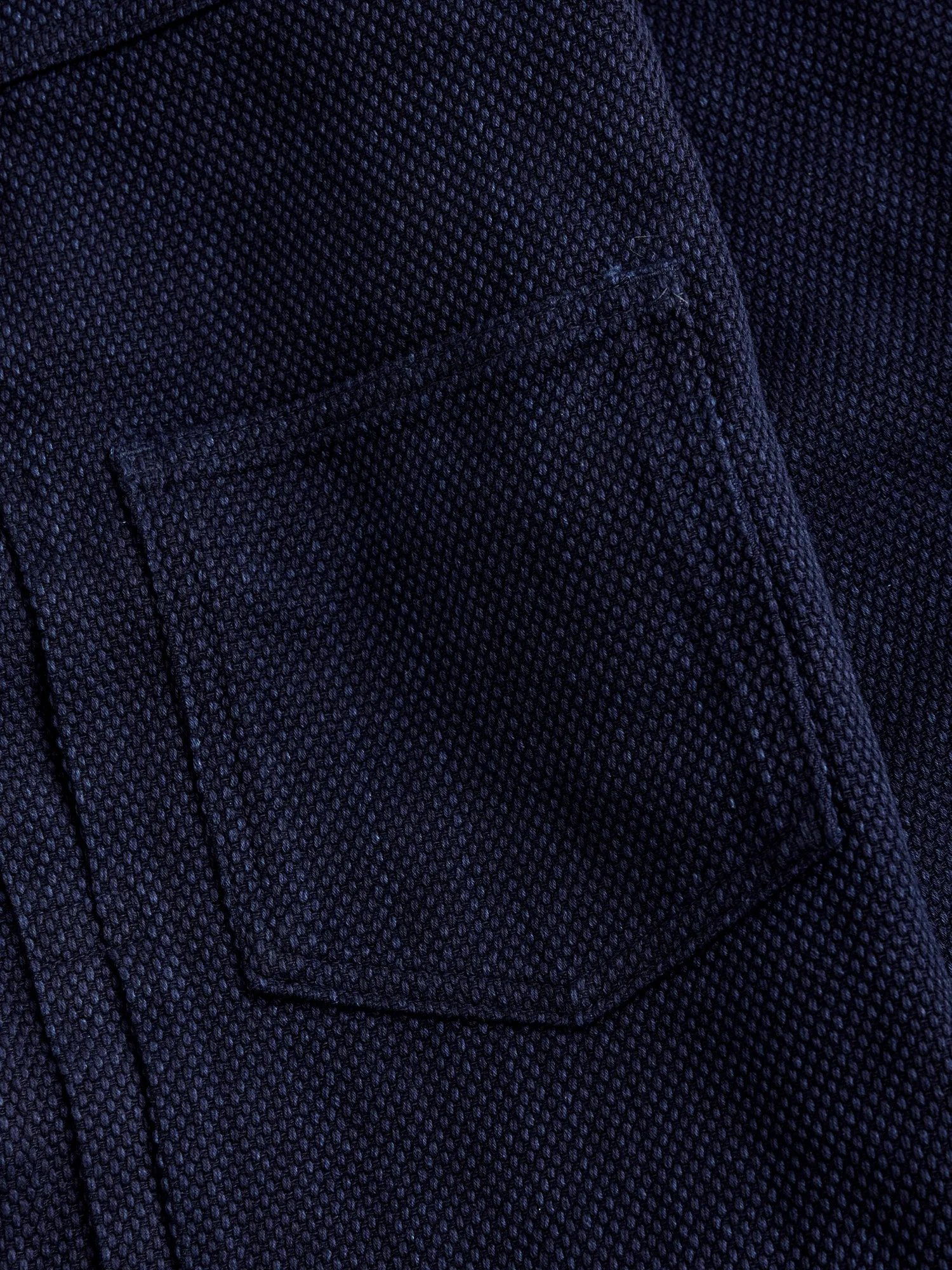 Sashiko Trucker Jacket in Indigo
