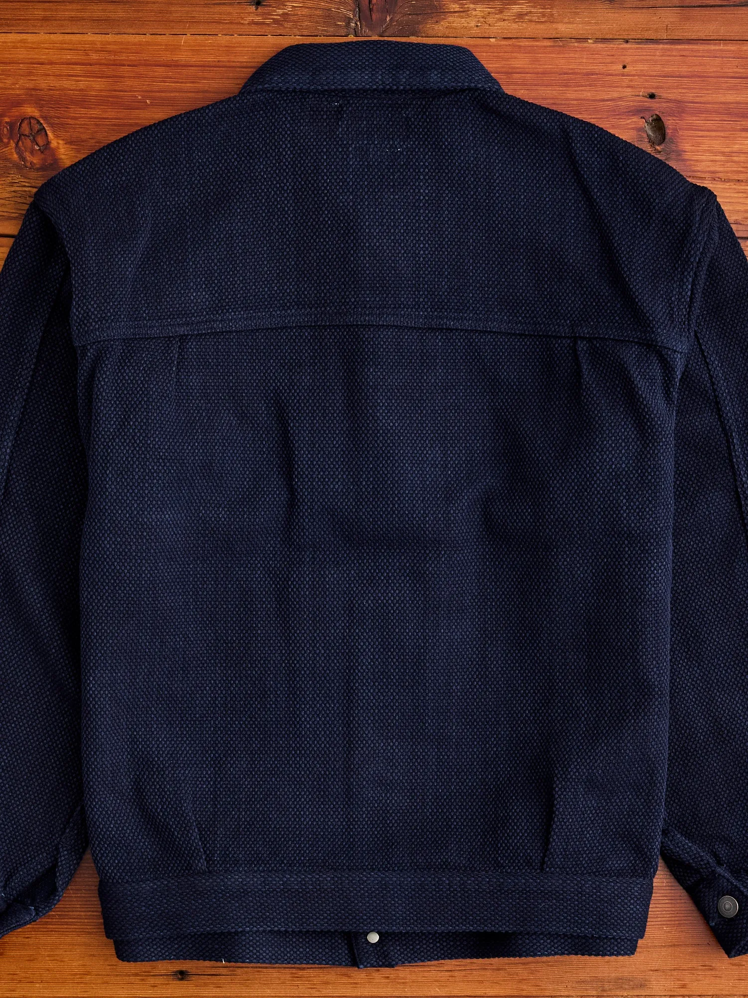 Sashiko Trucker Jacket in Indigo