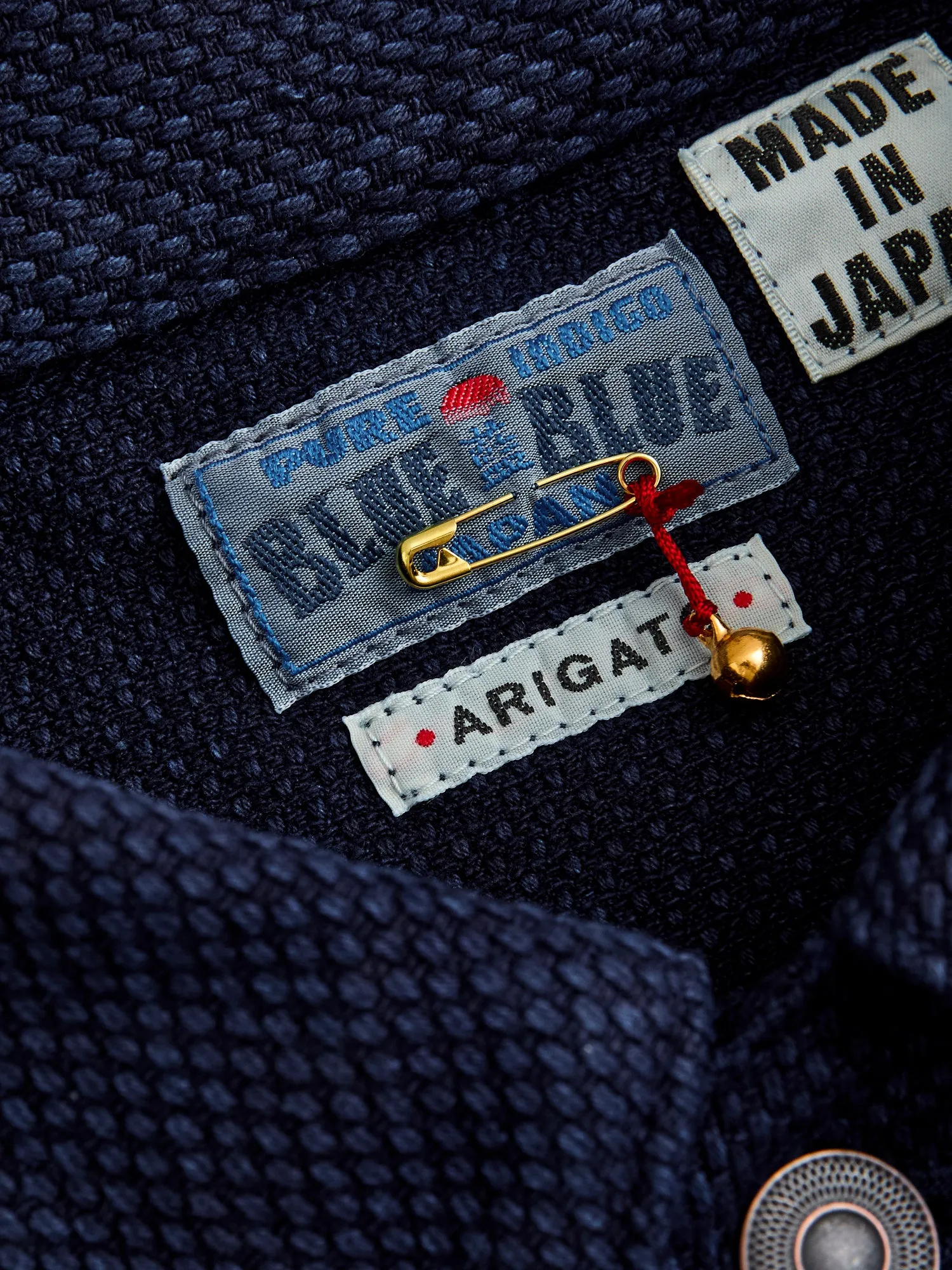 Sashiko Trucker Jacket in Indigo