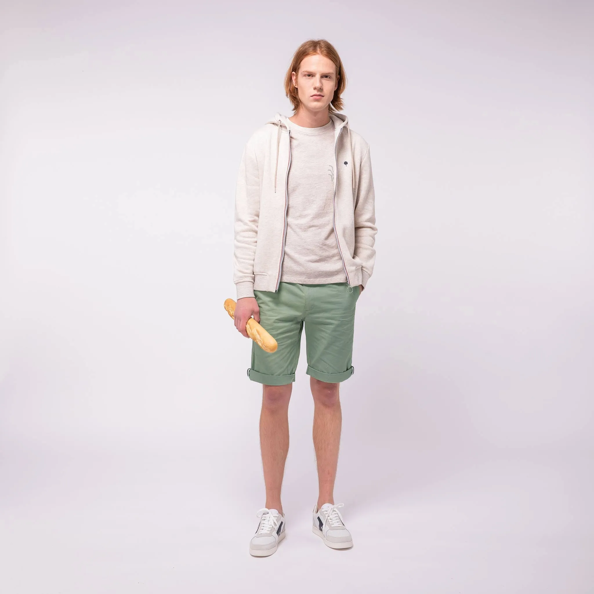 Saulieu Cotton Shorts | Light Green