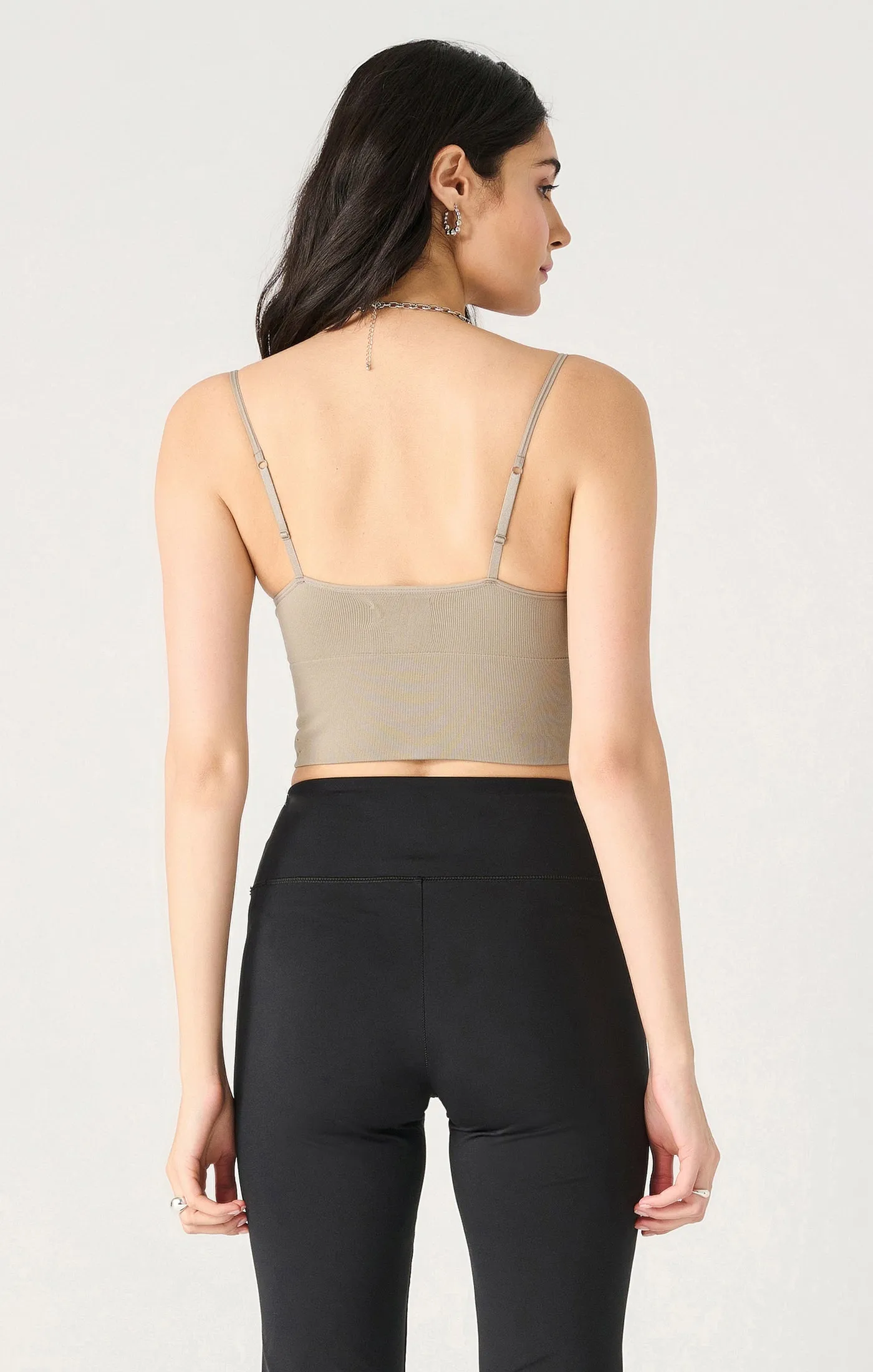 Seamless Bra Top - Taupe