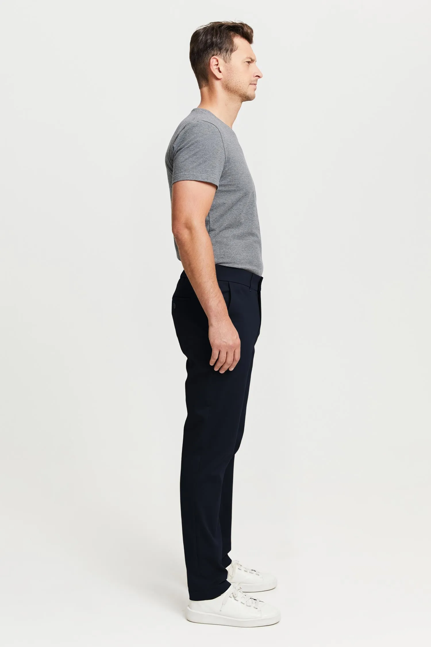 Seppo Organic Cotton Chinos Trousers Blue