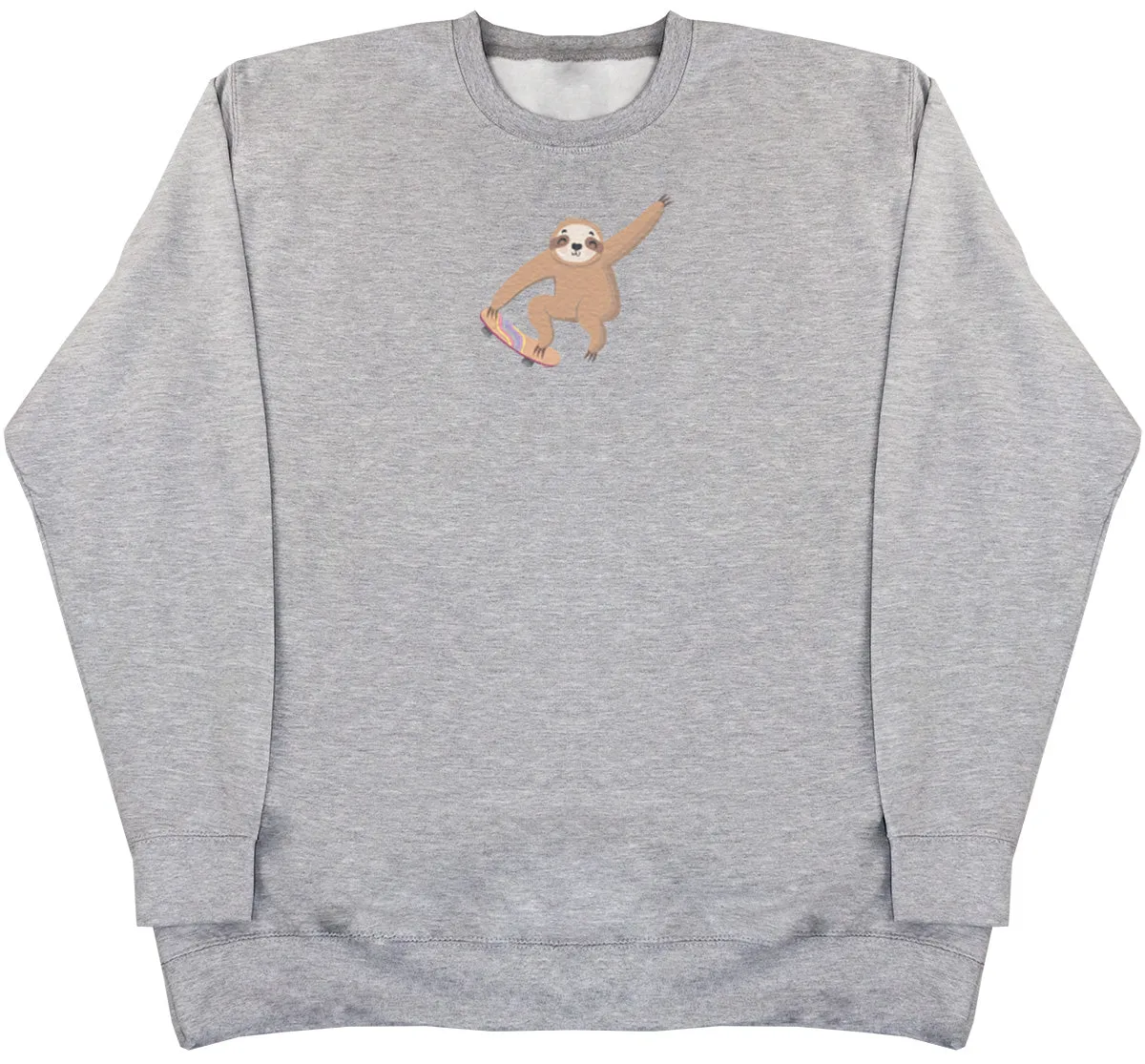 Skating Sloth - Huge Oversized Comfy Original Sweater
