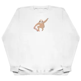 Skating Sloth - Huge Oversized Comfy Original Sweater