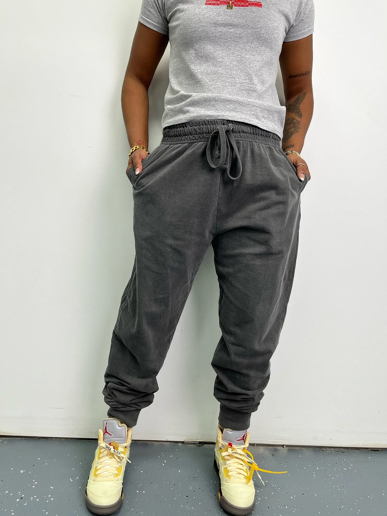 SPORT GREY N RED MINI CHECKER TEE