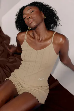 STRAP1 V-NECK POINTELLE