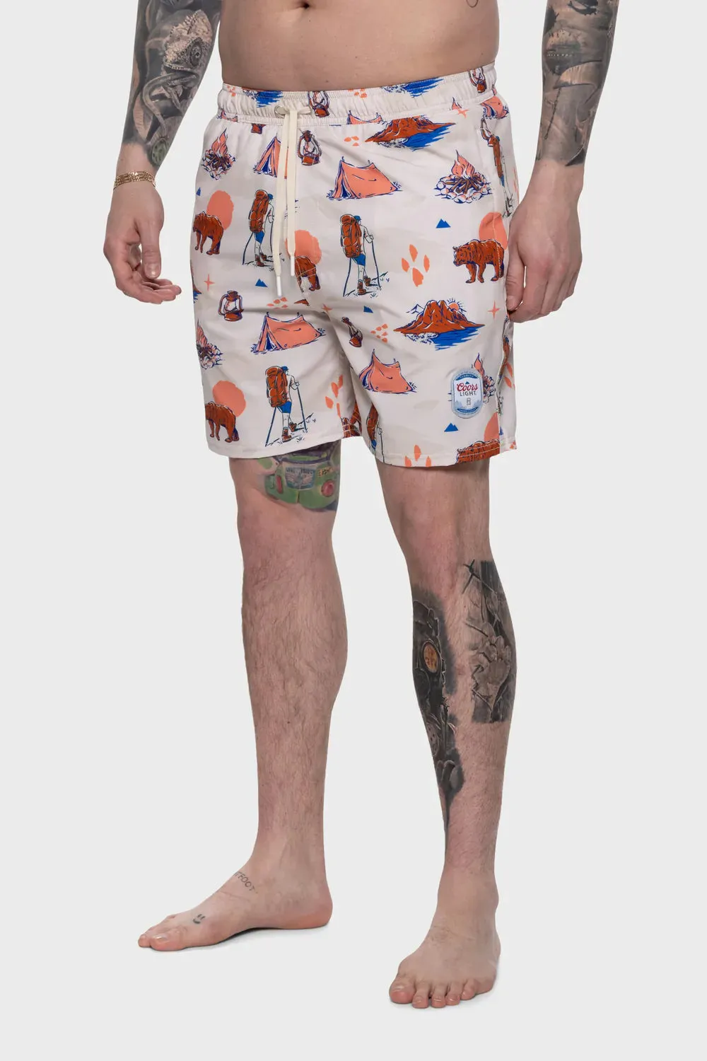TEAMLTD COORS LIGHT SWIM SHORT I TEAL OR PINK