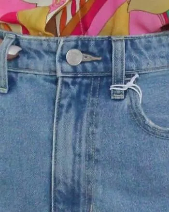 The Stella Denim Shorts In Light Denim | Light Denim