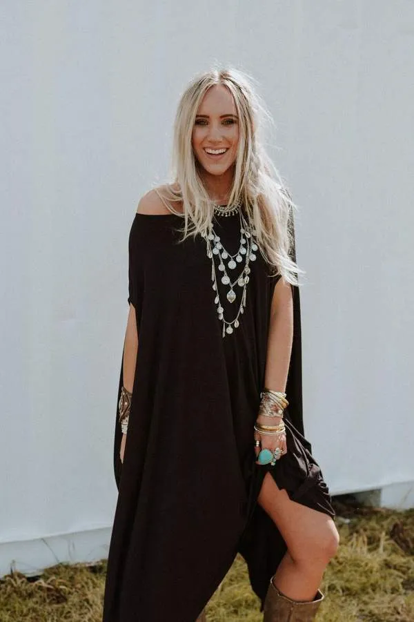 Three Bird Nest The Wren Tunic - Black