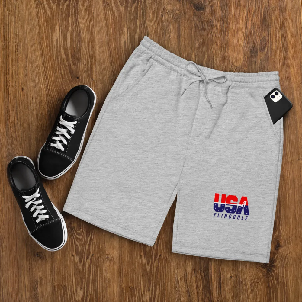 USA FlingGolf Men's Fleece Shorts (Light)