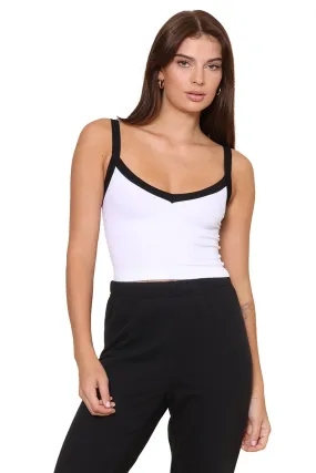 V Neck Tank W Thick Binding