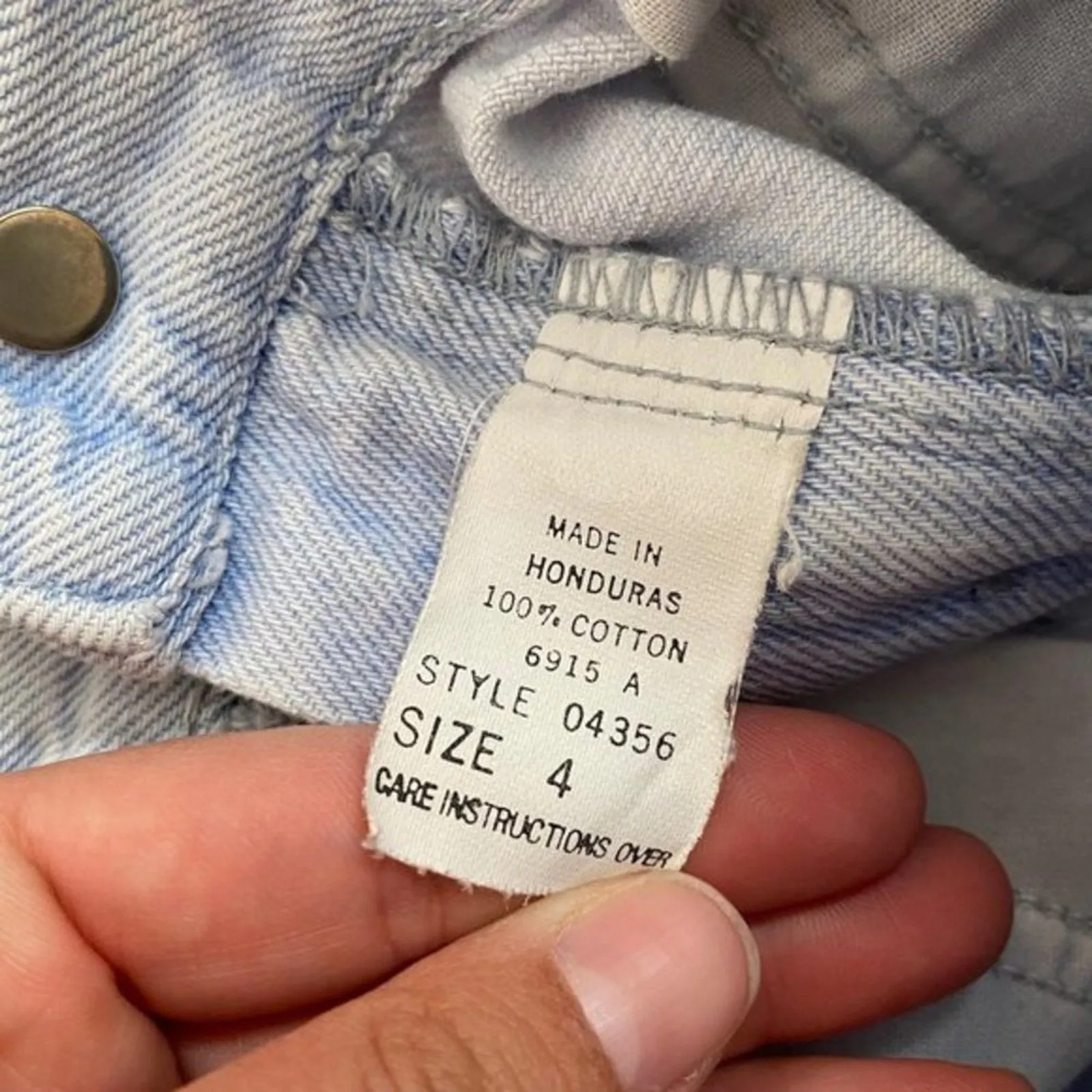 Vintage Sonoma Jean Company Light Wash Jean Shorts 4T