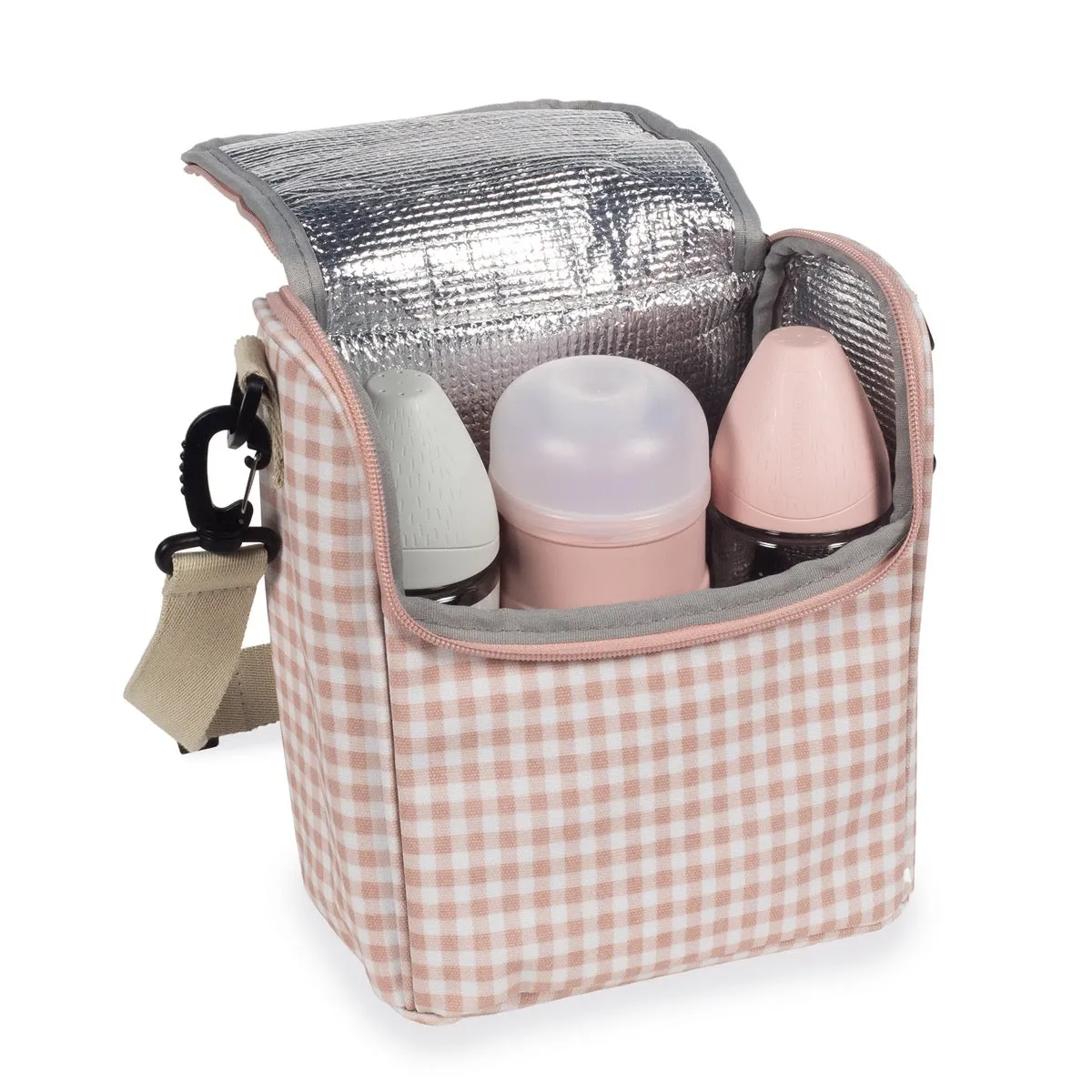 Walking Mum Insulated Bottle Bag - I Love Vichy PINK