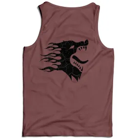 WAR WOLF TANK TOP - BROWN / BLACK
