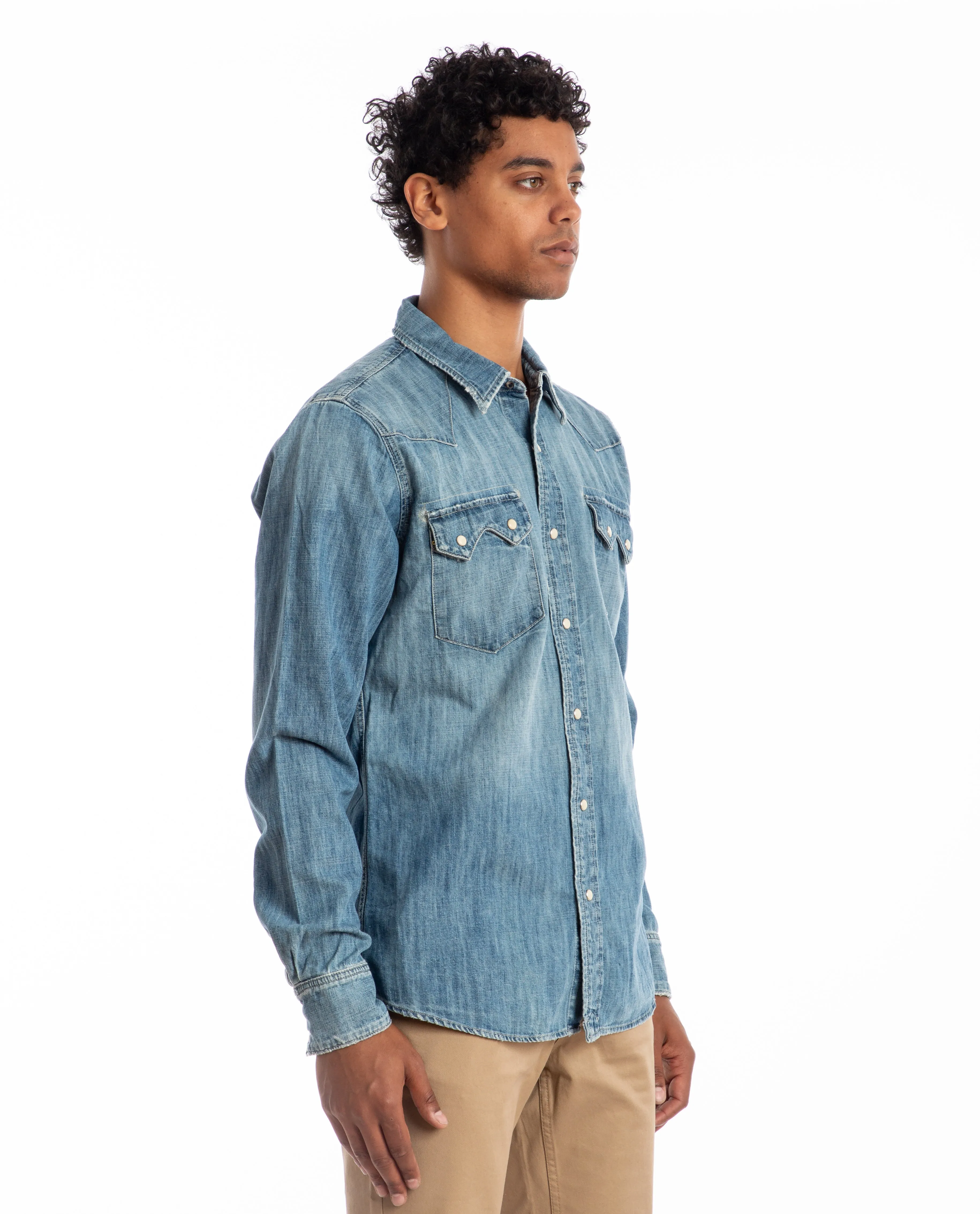 Western Shirt Medium Wash