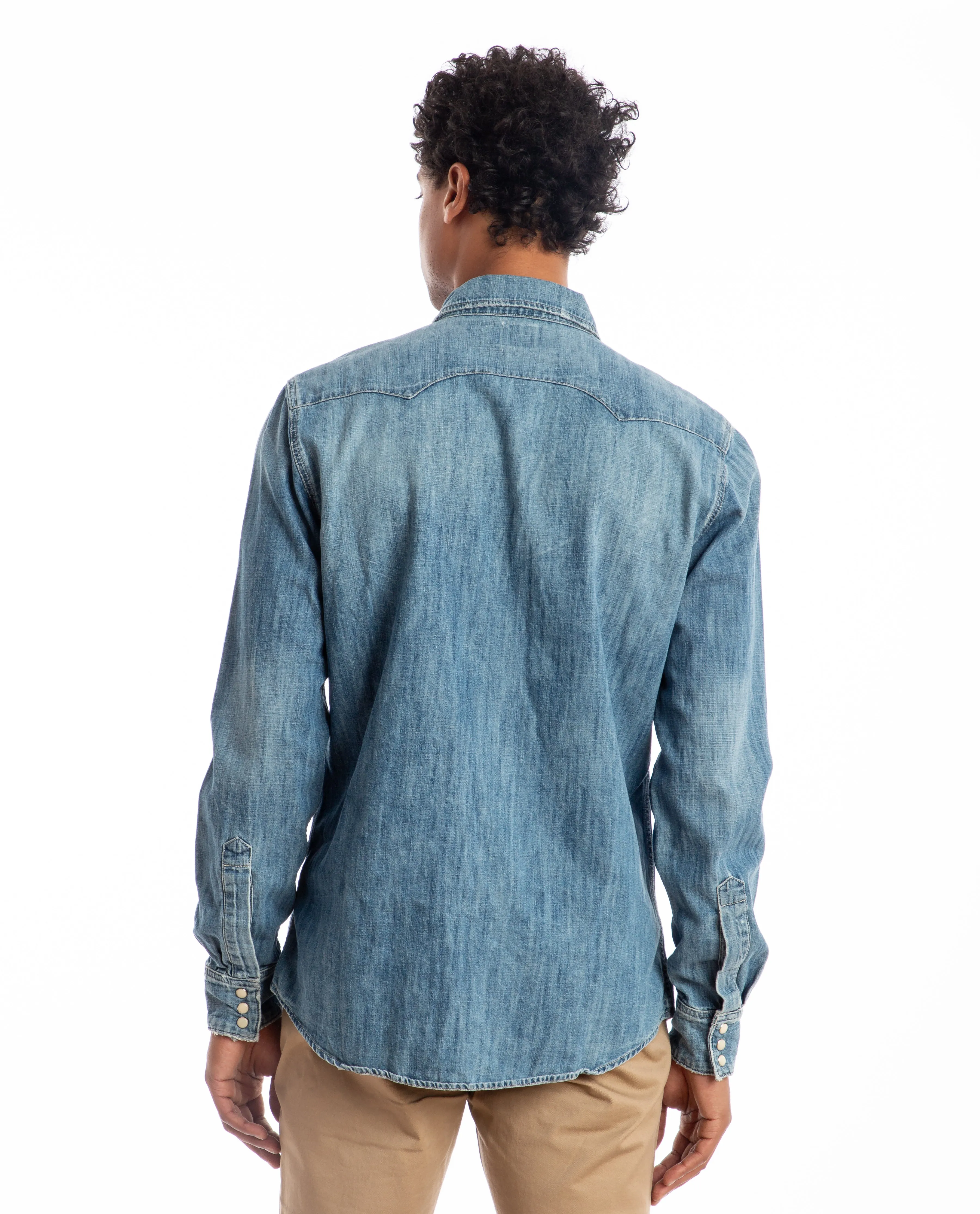 Western Shirt Medium Wash