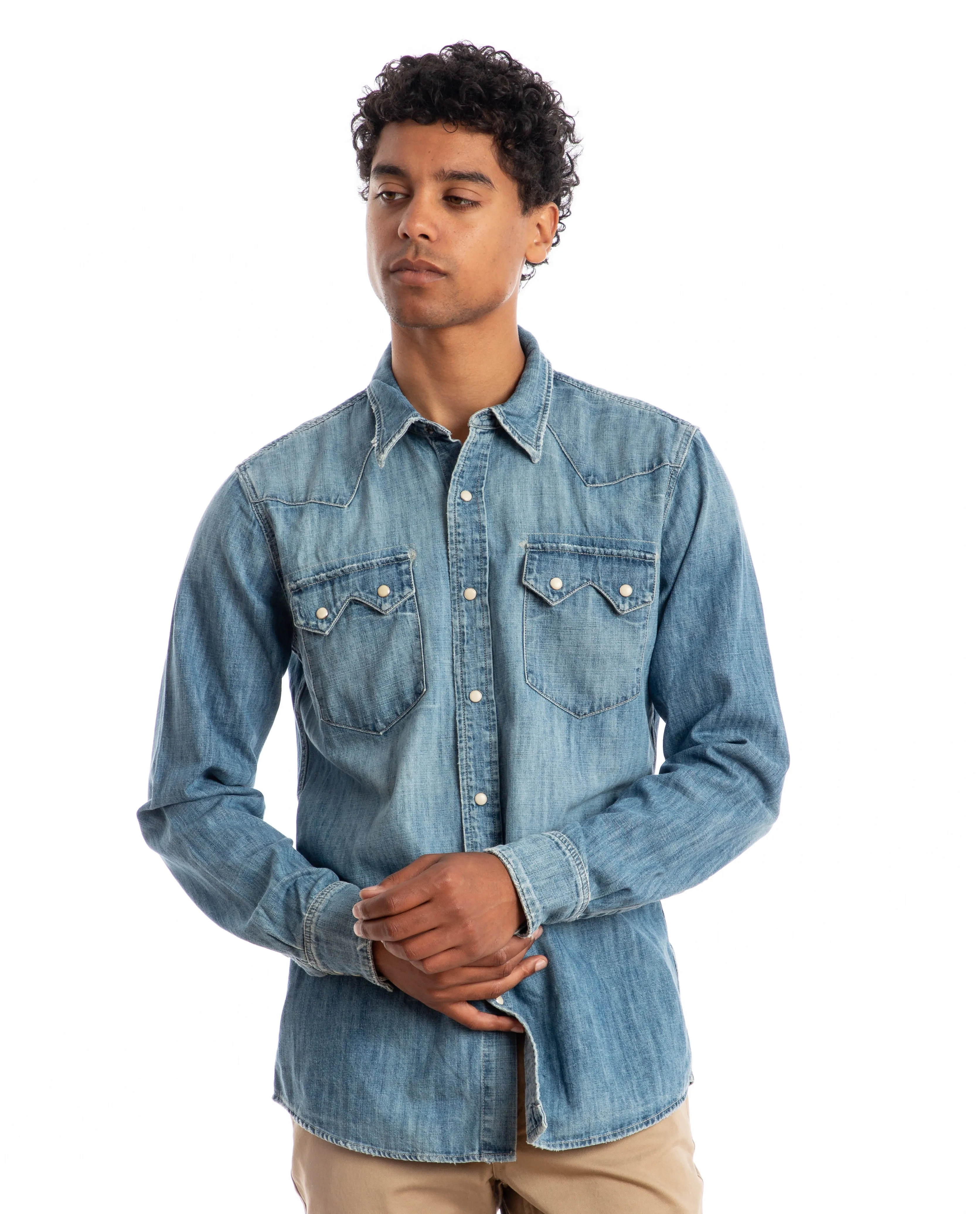 Western Shirt Medium Wash