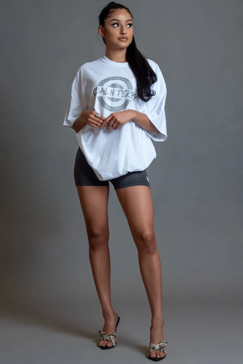 WHITE N SILVER KILLING IT TEE